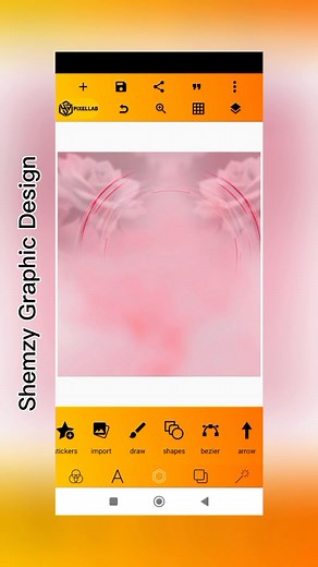 Watch how I design this beautiful birthday flyer with PixelLab follow for more tutorial | Shemzy Graphic design