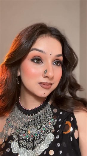 Tithi Sharma on Instagram: "Should I make more tutorials? Product used - @loverecode kajal @mynykaa @nykaacosmetics eyeshadow @hudabeauty eyeshadow @maybelline @maybelline_ind mascara . . [eye makeup tutorial, eyemakeup, eyes, eye look, tutorial, makeup tutorial, share, like, nykaa, maybelline, makeup look, Navratri, Navratri look, Navratri makeup, black, explore, fyp]"