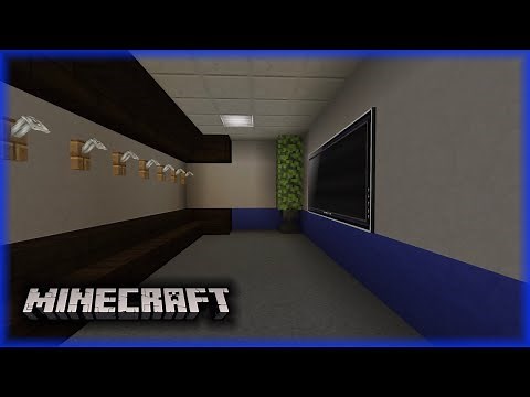 How to build Arena/Stadium Locker Room!! (Minecraft tutorial)