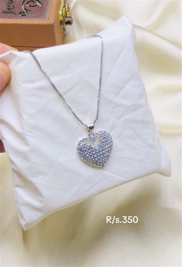Silver Heart Locket Chain ❤️#foryou #foryoupage #fyp #new #trending #samashacollection