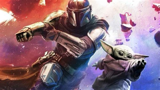 The Mandalorian and Grogu comparte una escena llena de acción y humor