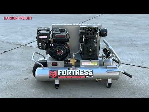Fortress 9 Gallon Wheelbarrow Air Compressor | Harbor Freight