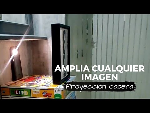 Cómo proyectar una imagen en la pared sin proyector, con un celular y un marco de fotografía.