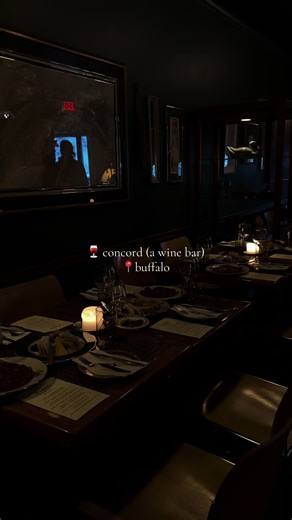 if you’re from buffalo im 110% positive you’ve heard of concord (a wine bar)… and if you haven’t you’re living under a rock. right next to amabel provisions, owned by the same people, this wine bar is absolutely fantastic. small plates and very vintage, soft, cozy vibes 🫶🏼🍷 #buffalo #thingstodo #wine #restaurant