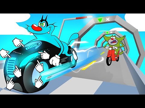 Roblox Bike Race Clicker Challenge With Oggy And Jack | Rock Indian Gamer |