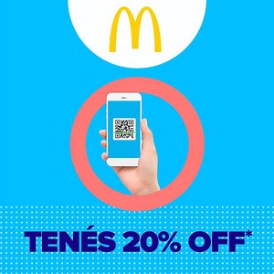 11 comments | Mmmm… hay sabor a descuento 襤 Si pagás en Mc Donald´s con QR de Mercado Pago, no solo pagás más rápido, fácil y sin efectivo, sino que ADEMÁS tenés el 20% OFF en tu primera compra del mes  De repente tus comidas en Mc Donald´s son todavía más ricas  ¡Ingresá en este link y descargá la App!  https://www.mercadopago.com.uy/pagar-con-qr #MercadoPagoUy #MercadoPagoUruguay | Mercado Pago | Facebook