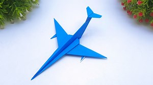 DIY how to make easy paper jet plane - Fighter plane making ideas - School project ideas using paper #Crafts #PaperPlane #Origami | Mr. Creator