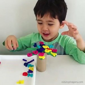 33K views · 277 reactions | Chicks Chicka Boom Boom Challenge  ages 2+  Here’s a fun balance and letter recognition activity to go with one of our favorite books! Full details >> https://www.raisingdragons.com/chicka-chicka-boom-boom-challenge-ages-2/ Get more activities like this in my book (aff link) >> https://amzn.to/2NRQDmJ | Raising Dragons - Activities For Kids | Facebook