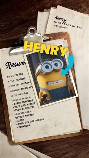 he does his own stunts. Meet Henry in Minions & Monsters, only in theaters July 1.
