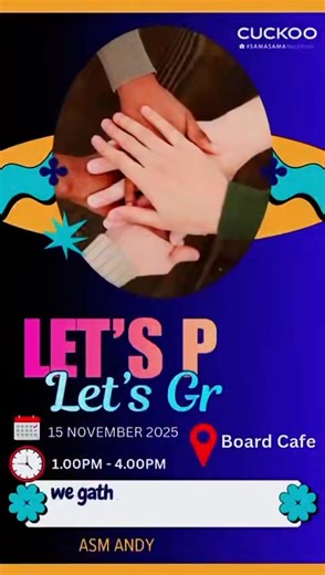 Let’s Play, Let’s Grow!  We’re gathering fun & ambitious people for...