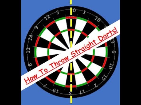 How to throw darts 1 # - keeping them straight.