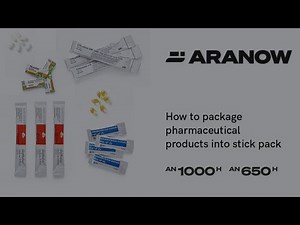 How to package pharmaceutical products into stick pack | an650H | an1000H
