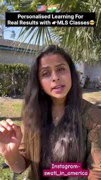 Personalised Learning For real results with 👉🏻MLS Classes 🇺🇸🇮🇳