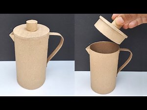 How to make cardboard water Jug | DIY water Jug | Cardboard craft