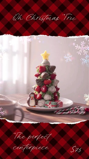 New Christmas Table Centerpiece!!! Oh Christmas Tree!!! $75 | Orchard Berry Arrangements & East Coast Connections