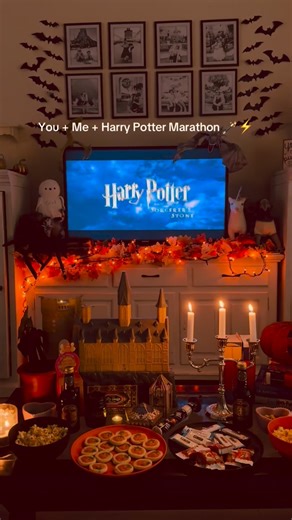 Hogwarts Station on Instagram: "Who's ready for some Harry Potter marathon? 🍪 Tag someone who has to see this! Cc: @puremagic.caitlyn #movie #marathon #harrypotter #movienight #fy"