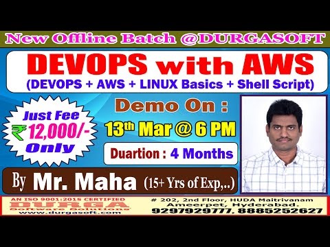 DEVOPS with AWS Offline Training @ DURGASOFT