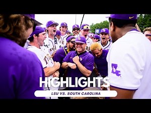 LSU Baseball Walks-Off South Carolina to Advance to SEC Championship | Highlights