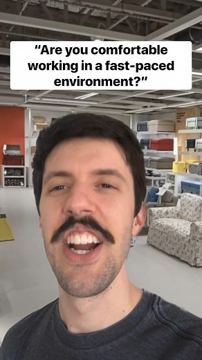 “Are you comfortable working in a fast-paced environment?” Preorder my book via the Harper Collins link in my bio/below and enter your details for a signed copy, stickers, and an exclusive video 😁 #comedy #work #jobs #customerservice #books | Scott Seiss