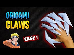 Easy Dragon CLAWS Origami | How To Make Wolverine Claws