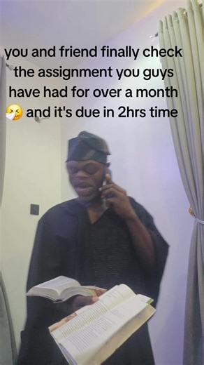 Last-Minute Assignment Panic: A Relatable Moment