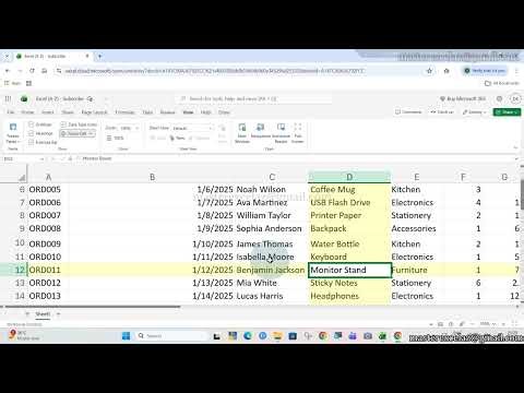 How can I change the focused cell color in Excel Online Cloud