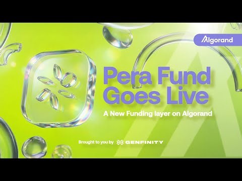 Pera Fund Launches on Algorand: Wallet-Native Funding and Cross-Chain Swaps