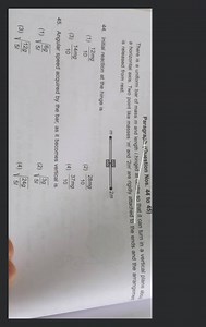 Angular speed acquired by the bar, as it becomes vertical is... | Filo