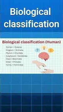 Human Scientific Classification Explained in 60 Seconds #Shorts #Biology