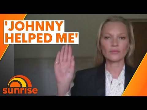 Kate Moss testimony IN FULL, supporting Johnny Depp | Sunrise
