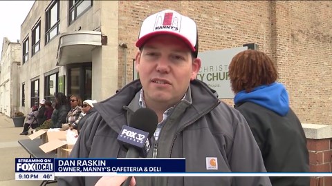 Manny's Deli food giveaway at Lawndale Community Church