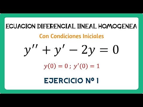 1. Ecuación Diferencial Lineal Homogénea con condiciones Iniciales de coeficientes constantes
