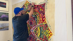 Holidays are over and winter is here in full fashion. Hugo is back working on his Portuguese Rhapsody quilt. | Ricky Tims