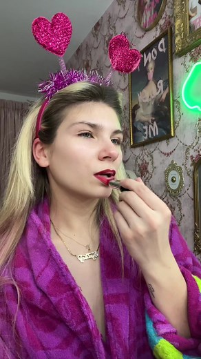 Red Lip and No Makeup Look: Effortless Beauty