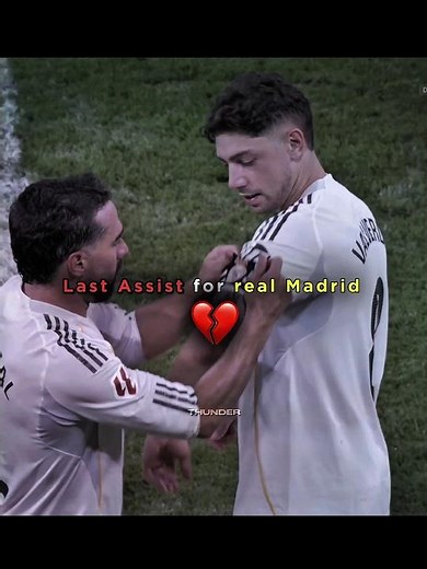 Carvajal's last walk off the pitch 🥺 #realmadrid #football #shorts #emotional #ytshots