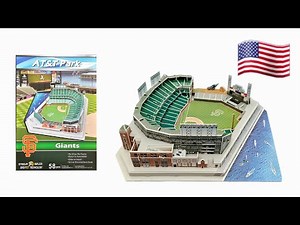 AT&T Park baseball stadium 3D Puzzle - Step by Step