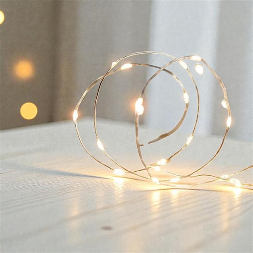 Silver Wire LED Fairy Lights – USB Powered, Indoor Outdoor Decor - Etsy UK