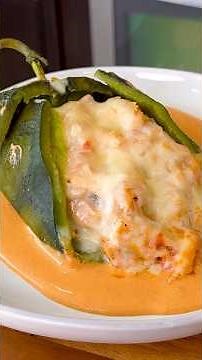 Chiles Rellenos de Pollo | Chicken Recipe #shorts