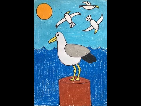 HOW TO DRAW A SEAGULL