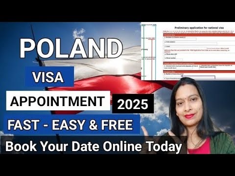 POLAND VISA APPOINTMENT 2025 BOOKING ONLINE||FAST EASY AND FREE||POLAND EMBASSY APPOINTMENT 2025||