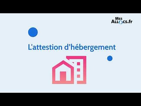 L'attestation d'hébergement