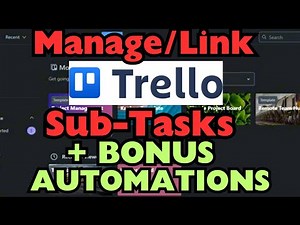 How to Manage and Link Your Trello Subtasks plus PRO LEVEL Subtask Automations | Full Tutorial