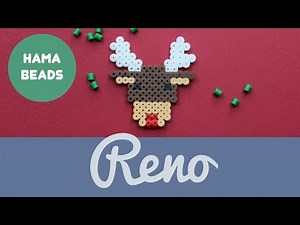 🦄🦄 HAMA BEADS RENO NAVIDAD 🦄🦄 PATRONES ❇️ PATTERN FREE CHRISTMAS REINDEER ❇️ PERLINE HAMA ❇️