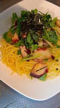 【献立提案】買い物今からでも間に合う！今夜はコレ！たこと三つ葉の冷製パスタ🍝#shorts