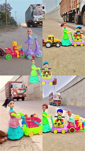 Remote Control Scooty Girl And Monkey Scooter Unboxing And Testing Short #shorts #funny #funnytoys
