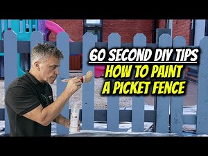 60 Second DIY Tips - How to Paint a Picket Fence