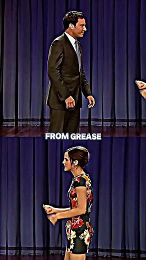 Emma Watson Teaches Jimmy Fallon Iconic Dance Moves! 💃🤣 #shorts