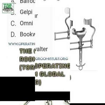 Balfour Self-retaining Abdominal Retractor - TORG Learn Surgical Instruments Online