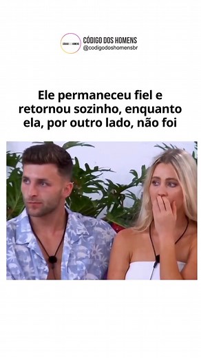 Este reality é para testar a fidelidade dos casais (Love Island). Eles são enviados para uma ilha para fazer um teste. O rapaz permaneceu fiel, enquanto a moça não. Clique no link da nossa bio e compre os nossos livros na prmoção. | Código dos Homens