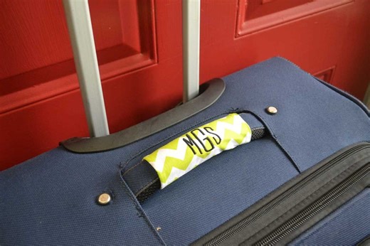 Personalized Embroidered Handle Wrap: Luggage, Backpack, Lunchbox - Etsy